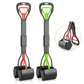 TIMINGILA Pooper Scooper con mango largo para recoger excrementos sin doblarse en el jardín