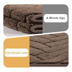 Tindbea dog mat latte absorb-moisture-dirt view highlights quick-drying, easy-clean performance