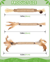 TINDTOP Silvervine Sticks provide dental cleaning while cats chew and nibble.