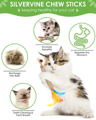 The TINDTOP silvervine sticks image highlights natural materials and stress-relief playtime.