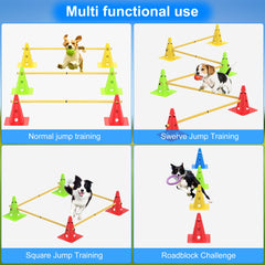 TINEPRY agility cones arranged for precise weaving practice and obstacle navigation
