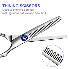TINMARDA curved dog scissors 6.5 inch ideal for around ears and head shaping.
