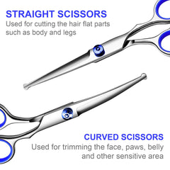 TINMARDA thinning scissors 6.5 inch blend coats and soften wiry fur gently.