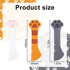 Tinoaly paw-spoon orange: ergonomic grip for quick can opening.