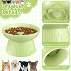 Tioncy slow-feeder with ridges slows eating for better-measured mealtimes.