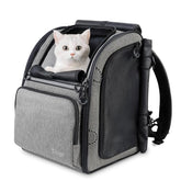 Tirige carrier backpack solid-build provides sturdy frame for secure pet travel.
