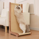 Tismucel scratching post with beechwood base for durable furniture protection.