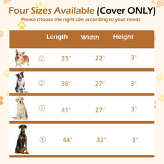 Tivray dog bed cover non-slip bottom keeps the bed in place during rest