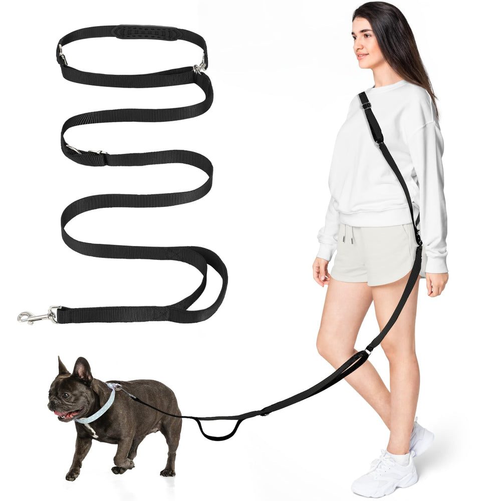 Tivray hands-free leash worn at the waist for hands-free walking and running