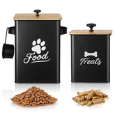 Tivray large dog treat container with two-pack storage keeps treats fresh on the counter.