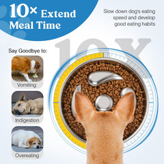 Tivray non-slip bottom keeps the bowl steady during meals.
