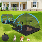 Tivray Outdoor Cat Enclosure 60-inch tent offers safe sunlit lounging and zoomies.
