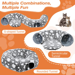 Tivray plush cat tunnel warm material delivers soft, skin-friendly comfort.