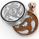 Tivray slow-feeder-pattern dog bowl helps promote slower eating and calmer meals.