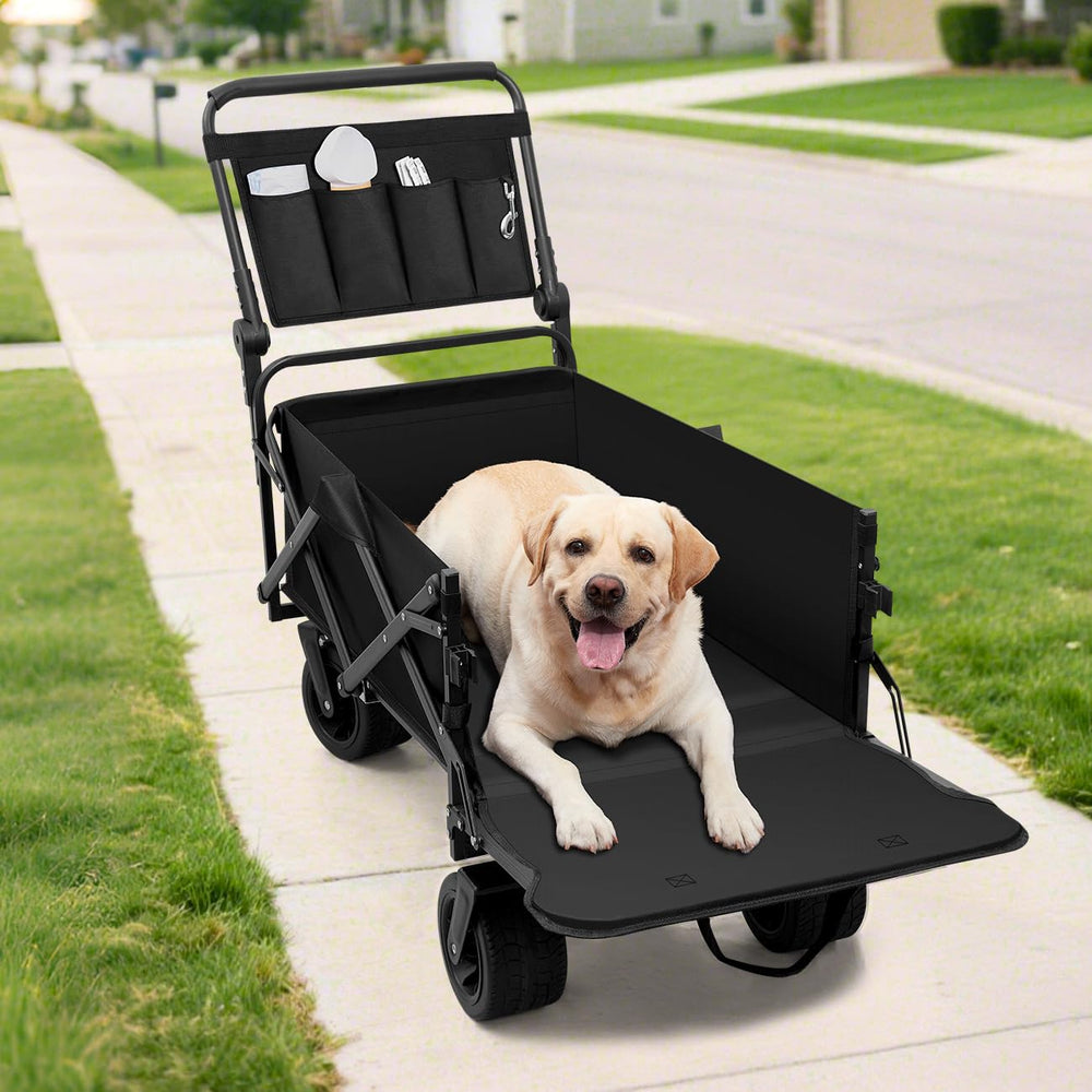 TKYZ large dog stroller cart in use offering easy, joint-friendly walks.