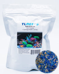 TL Reefs DI resin color-changing indicator signals exhaustion for easy maintenance.
