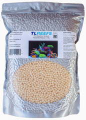 TL Reefs Premium Biopellets close-up showing aquarium pellets that support nutrient control.