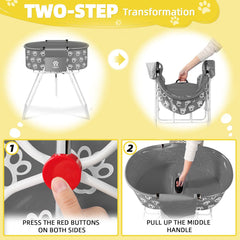 Tmkit dog bathtub safety lock engaged for secure bathing