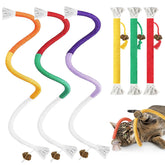 Tocirelo cat chew rope toy 19.7-inch rope for engaging play and dental fun