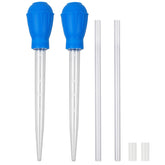 Todosy aquarium cleaning dropper extended straw reaches corners for precise cleaning.