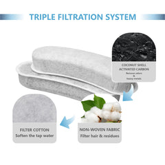 TOGGATH cat fountain filter demonstrates odor and impurity removal for fresher water
