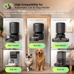 Toggath desiccant bag precise dimensions slide into feeder compartment.
