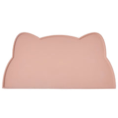 TOKAYIFE cat food mat with bowls demonstrates non-slip grip and mess containment.