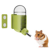 Tokayife hamster water bottle with magnetic holder attached to glass tank for spill-free hydration.