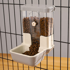 TOKAYIFE hanging dispenser with secure cage attachment for mess-free feeding