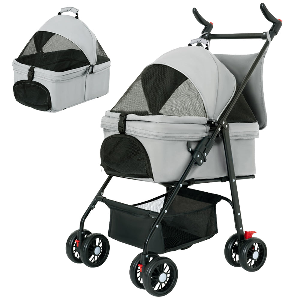 Tokenkuko pet stroller assembly for quick setup on the go.