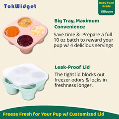 Tokwidget-freezebone enrichment toy provides long-lasting cooling rewards on hot days.