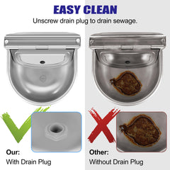 ToLanbbt stainless-steel-water-bowl durable drinking accessory for outdoors