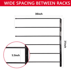 TOMESHA horse blanket holder with six-column design distributes weight for stability.