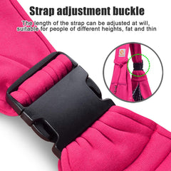 TOMKAS Adjustable strap on rose red sling for secure, comfortable wear