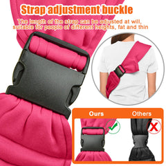 TOMKAS dog sling safety belt close-up highlights secure, worry-free journeys.
