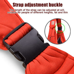 TOMKAS puppy carrier adjustable strap enables simple length customization.