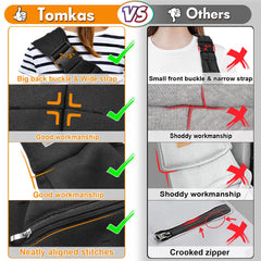 TOMKAS small dog sling large-opening makes it easy to insert or remove your pup.