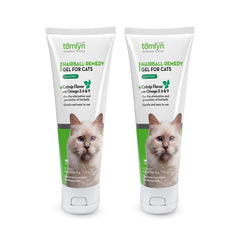 Tomlyn Laxatone catnip gel bottle for hairball relief and digestive support.