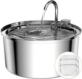 Tomxcute cat water fountain 108oz full view shows large capacity for multi-pet homes.