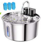 Tomxcute wireless cat water fountain front view promotes easy, steady hydration for pets.