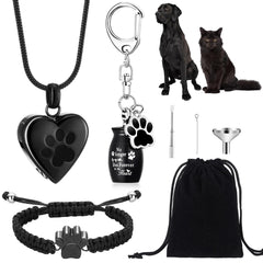 Tondiamo 3-pcs pet cremation jewelry packaging demonstrates the complete keepsake kit.