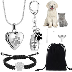 Tondiamo pet urn keychain showing dog ashes for a portable memorial