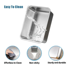 Tondid litter box with 6-inch walls preserves floor cleanliness and minimizes overspray.