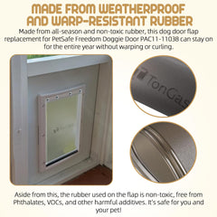 TonGass PAC11-11038 weatherproof seal demonstrates wind protection in use.