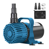 TONGCHANT pond pump with 180° adjustable outlet for flexible waterfall directions.