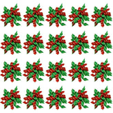 Tongcloud Christmas pet bows red green pack enhances festive pet outfits