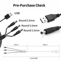 Tonton 12-in-1 charger power cable close-up highlighting multiple charging ports.