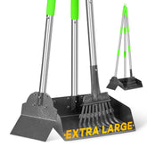 TOOGE Larger Pooper Scooper with 9x9.5 inch tray for quick multi-dog cleanup.