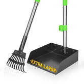 TOOGE larger pooper scooper tray 9x9.5 inches aids quick waste pickup on one trip.