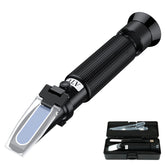 TOOGOND salinity refractometer in use measuring water for aquarium monitoring.